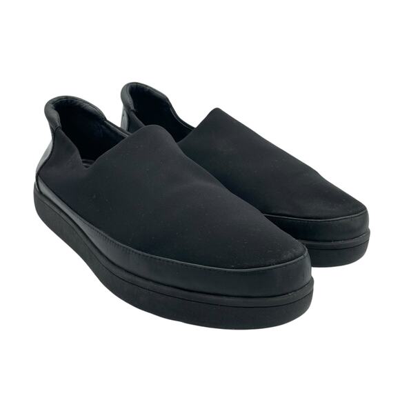 Donald J Pliner Mera-D Black Neoprene Round Toe Slip On Platform Sneakers - Picture 4 of 10